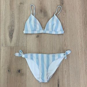 Blue and White Stripe Hollister Bikini